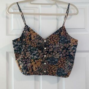 American Eagle Flower Crop Top size Small Brand New with Tags